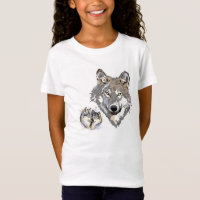 Illustration vectorielle de la tête de loup majest