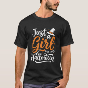 T-shirt Illustration vectorielle Halloween Juste Une Fille