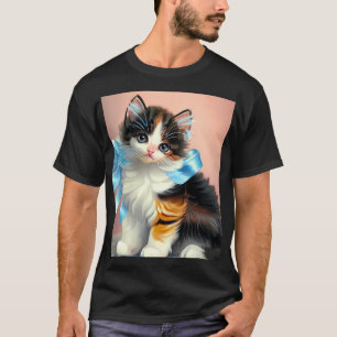 T-shirt Illustration vintage Calico Kitten