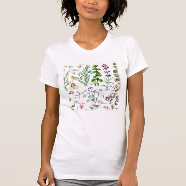 T-shirt Illustrations botaniques de Larousse (Devant)