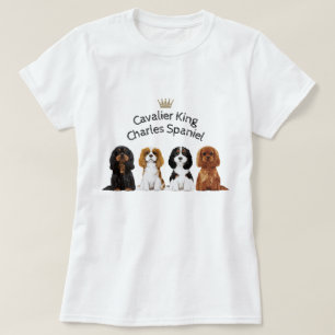 T-shirt illustré cavalier d'épagneul du Roi