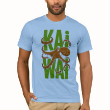 T-Shirt Illustré de Style Japonais Pieuvre Kawaii