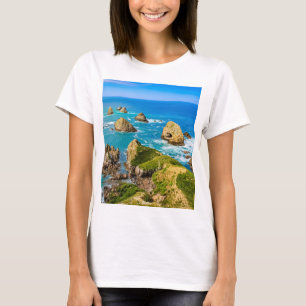 T-shirt îlots Nugget Point, Nouvelle-Zélande