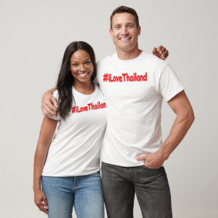 T-shirt "#iLoveThailand" Sympa Design. Acheter maintenant