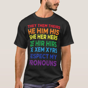 T-shirt Ils Eux Leur Il Lui Son Elle Ses Pronononouns N