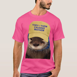 T-shirt Ils Les Causent Peut-Être Drôle Mème De Plaisanter