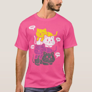 T-shirt Ils Leur Eux Meow Chats Pronouns Lgbtq Non Binar