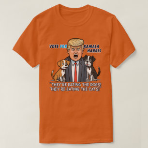 T-shirt Ils mangent Les Chiens Drôle Trump Kamala 2024
