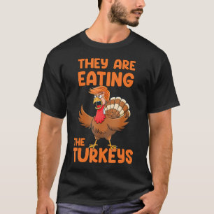 T-shirt Ils Mangent Les Dindons Drôle Thankgiving Turk
