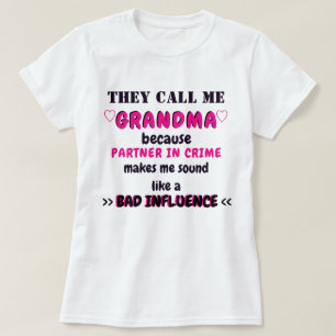 T-SHIRT ILS M'APPELLENT GRAND-MAMAN/ASSOCIÉ - DEDANS -