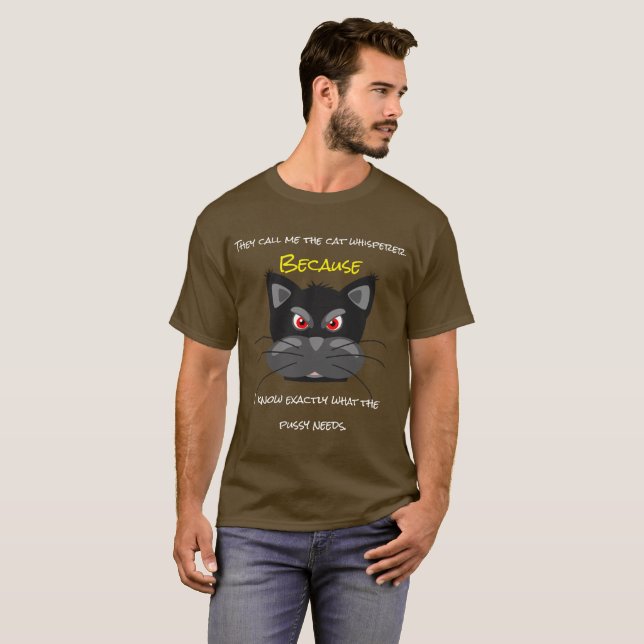 T-shirt Ils m'appellent le murmure de chat (Devant entier)