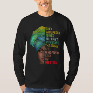 T-shirt Ils M'Ont Jeté La Tempête Mois De L'Histoire Noire