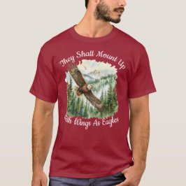T-shirt Ils Monteront Avec Des Ailes Comme Des Aigles