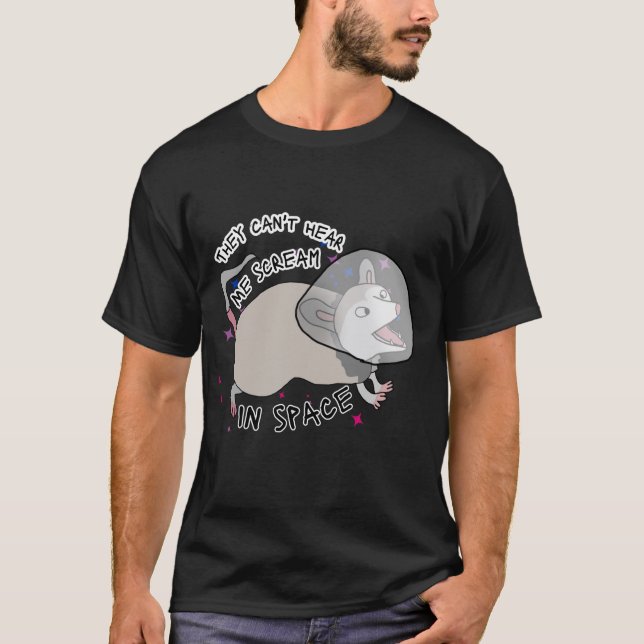 T-shirt Ils ne peuvent pas vous entendre crier dans l'espa (Devant)