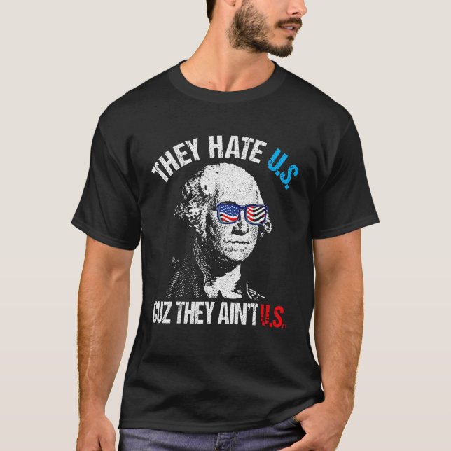 T-shirt Ils nous détestent parce qu'ils sont à nous USA FL (Devant)