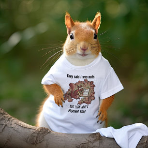 T-shirt Ils Ont Dit Que J'Étais Des Noix - Drôle Caricatur
