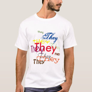 T-shirt Ils ou pronom personnalisé partout