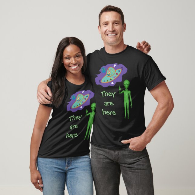 T-shirt Ils Sont Ici Chemise Unisex (Unisexe)