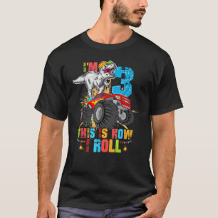 T-shirt Im 3 Voici comment je roule 3 ans 3e anniversaire 