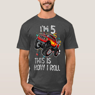 T-shirt I'm 5 C'est comme ça que je roule 5e Anniversaire 
