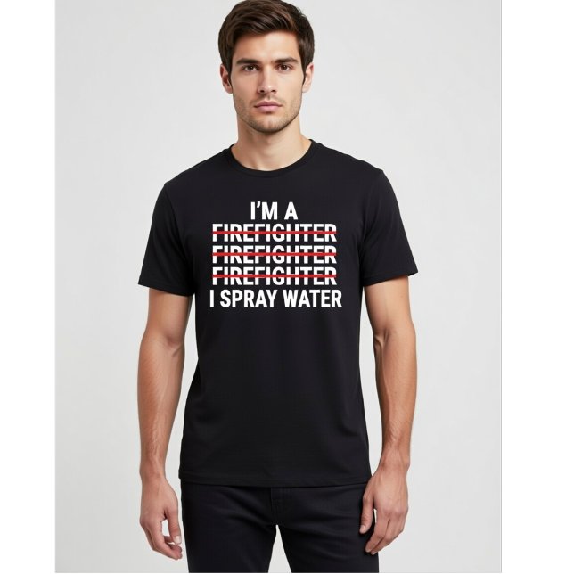 T-shirt I'm a Firefighter I Spray Water Funny Fireman Meme (Créateur téléchargé)
