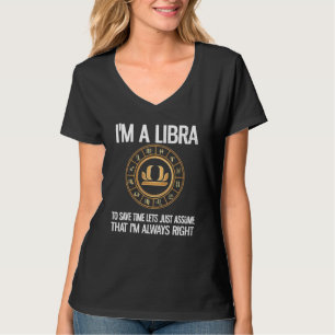T-shirt Im A Libra Zodiac Sign Horoscope Astrologie Librai