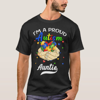 T-shirt I'm A Proud Autism Auntie Autism Awareness Niece N