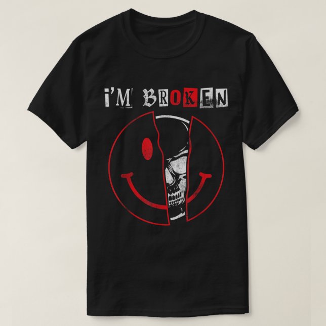 T-shirt IM Broken Shirt Maladie invisible IM OK Broken (Design devant)