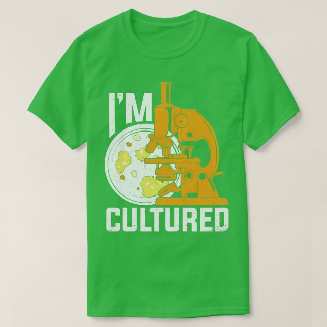 T-shirt Im Culturé Microbiologie Microbiologiste Cadeau (Design devant)