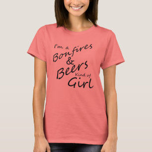 T-shirt Im feux et genre de bière de chemise de sonnerie