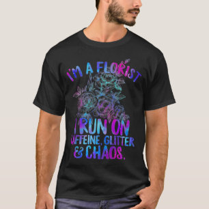 T-shirt Im Florisant Je Cours Sur La Parties scintillant D