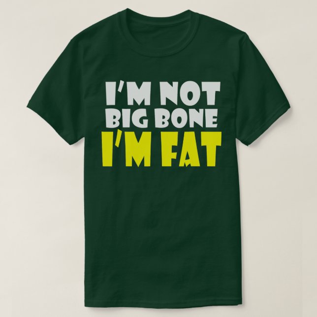 T-SHIRT IM GRAS GROS OBÈS GRAS ET FIER (Design devant)