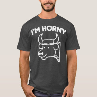 T-shirt Im Horny Funnytee Devis Design