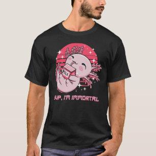 T-shirt Im Immortel Axolotl Mèmes Salamander Trending Sea