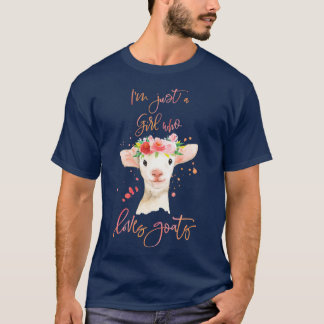 T-shirt Im Just A Girl Who Loves Goats (2)
