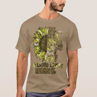 T-shirt Im La tempête Tournesol Or Enfance Cancer Warri