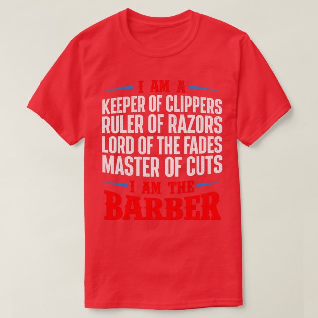 T-shirt Im Le Coiffeur Coiffeur Barber (Design devant)