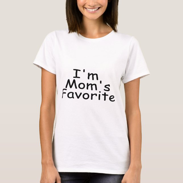 T-shirt Im le favori de la maman (Devant)
