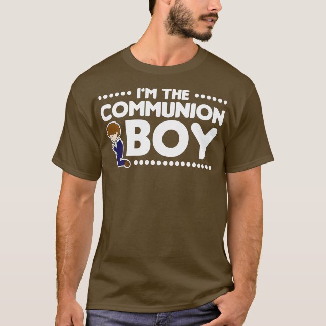 T-shirt Im Le Garçon Communion Saint-Communion Don (Devant)