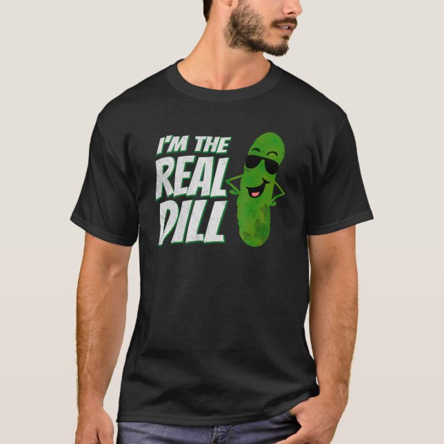 T-shirt Im Le Véritable Dill Drôle Amusant Pickle Lover (Devant)