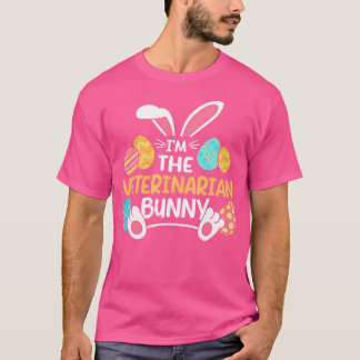 T-shirt Im Le Vétérinaire Bunny Vet Tech Vétérinaire Pâque