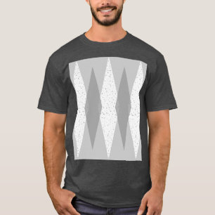 T-Shirt im Mid-Century-Modern-Stil mit grauem Argy