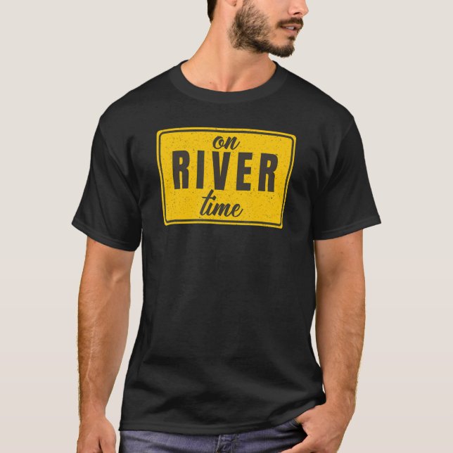 T-shirt I'm On River Time Summer Tubing Famille Float Trip (Devant)