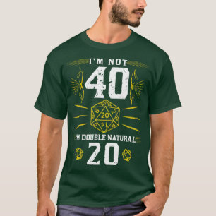 T-shirt Im Pas 40 Double Naturel 20 Dices Drôle Tablet RPG