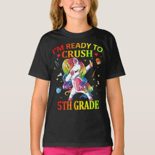 T-shirt IM PRÊT À CRUSH 5e grade Unicorne