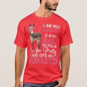T-shirt I'm Pretty and Give Me Donkeys Funny Floral Donkey