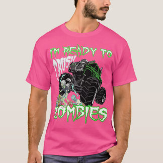 T-shirt I'm Ready To Crush Zombies For Kids Monster Truck