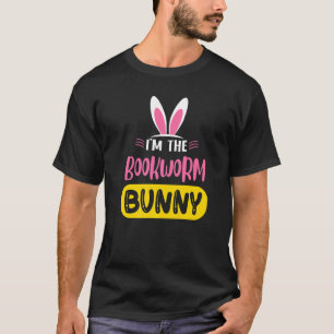 T-shirt I'm The Bookworm Bunny Rabbit Ears Egg Easter
