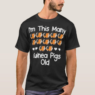 T-shirt Im This Many cobayes Vieux anniversaire de 12 ans
