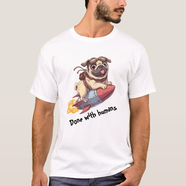 T-shirt I'm Tired of Humans – Funny Anti-Social Tee (Devant)